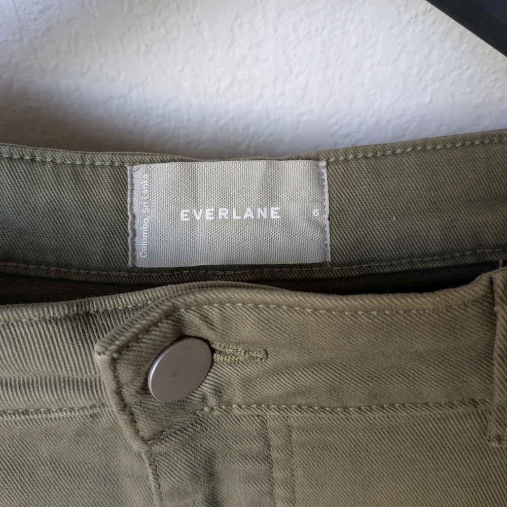 Everlane Women's Khaki Cropped Pants - Size 6 - Picture 6 of 8